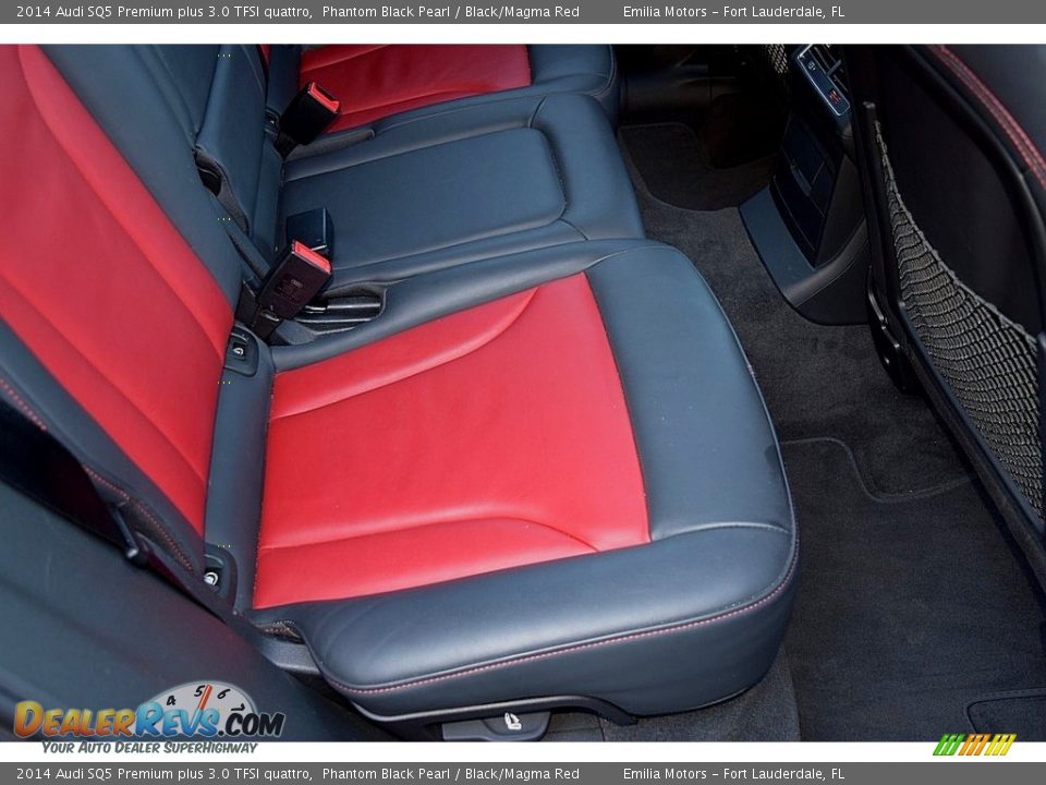 2014 Audi SQ5 Premium plus 3.0 TFSI quattro Phantom Black Pearl / Black/Magma Red Photo #37
