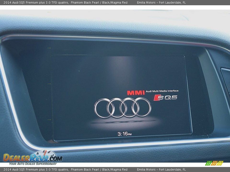 2014 Audi SQ5 Premium plus 3.0 TFSI quattro Phantom Black Pearl / Black/Magma Red Photo #47