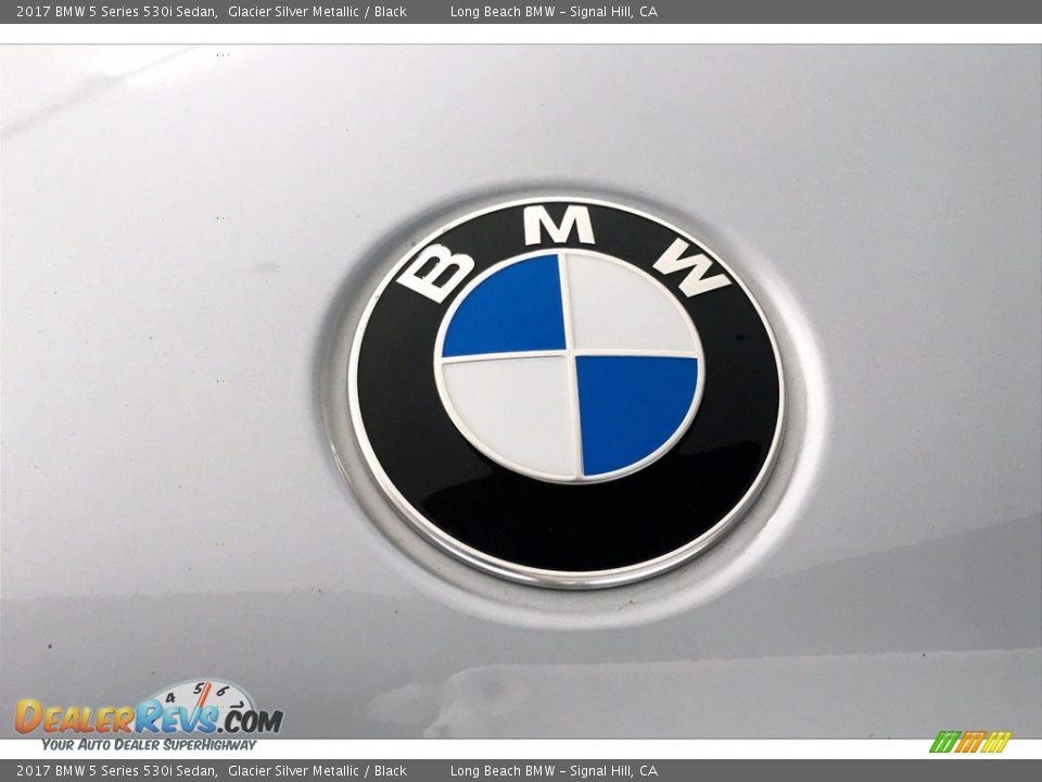 2017 BMW 5 Series 530i Sedan Glacier Silver Metallic / Black Photo #33