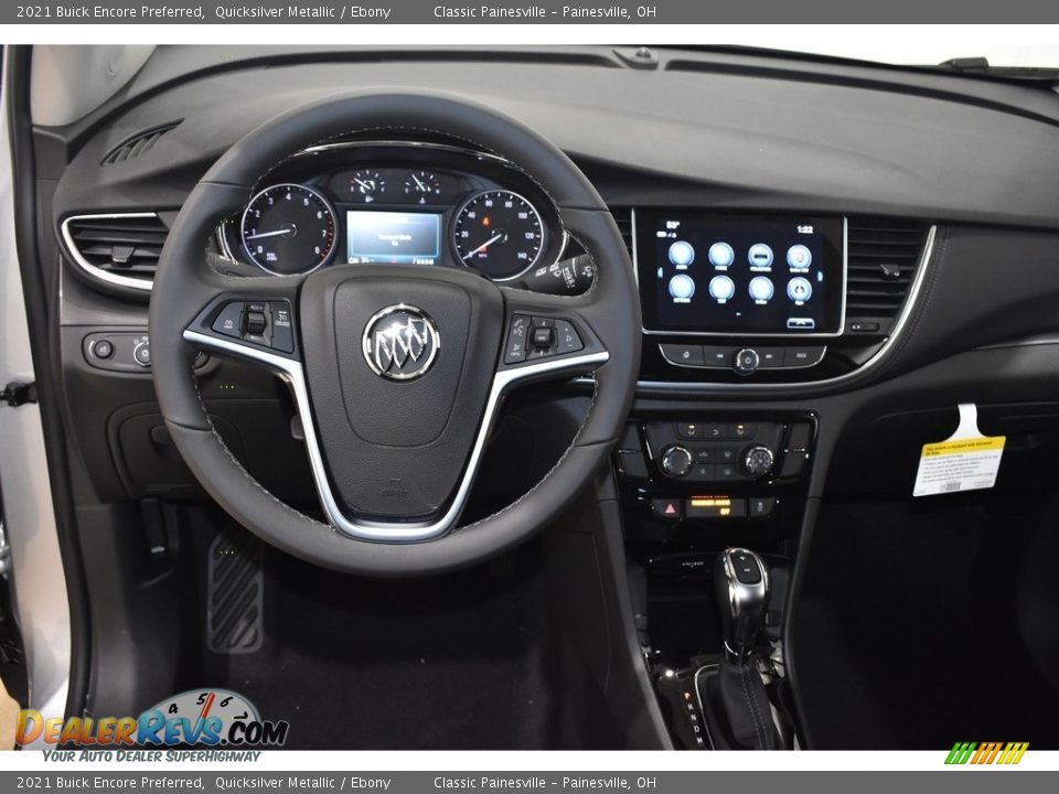 2021 Buick Encore Preferred Quicksilver Metallic / Ebony Photo #10
