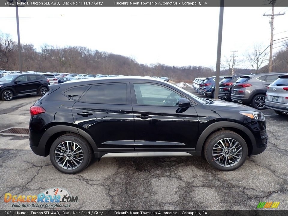 2021 Hyundai Tucson SEL AWD Black Noir Pearl / Gray Photo #1