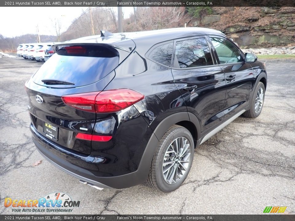2021 Hyundai Tucson SEL AWD Black Noir Pearl / Gray Photo #2
