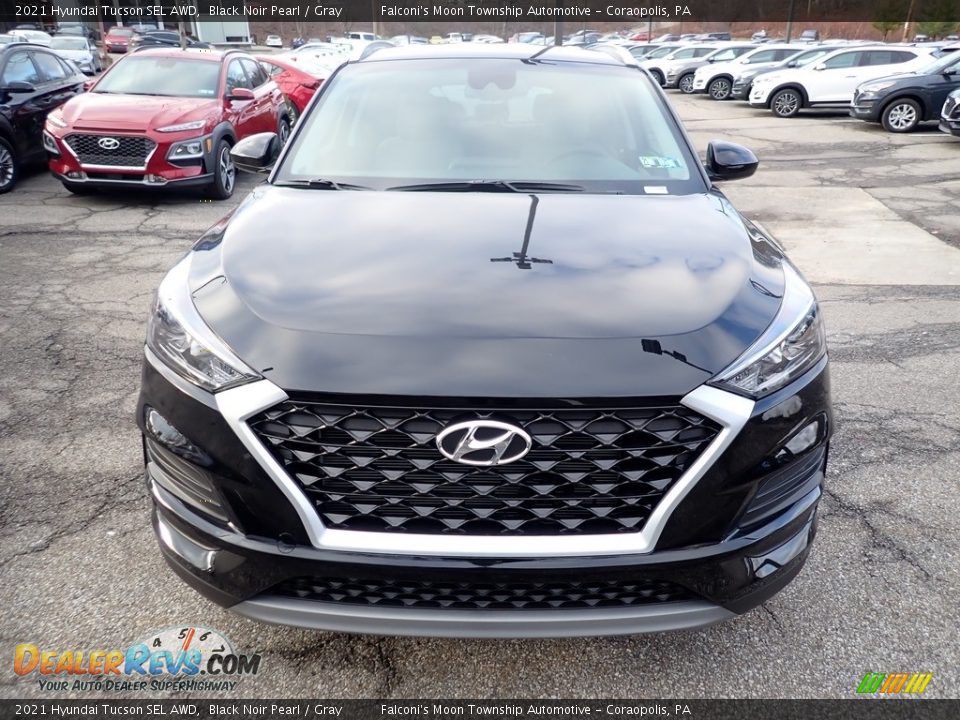 2021 Hyundai Tucson SEL AWD Black Noir Pearl / Gray Photo #4