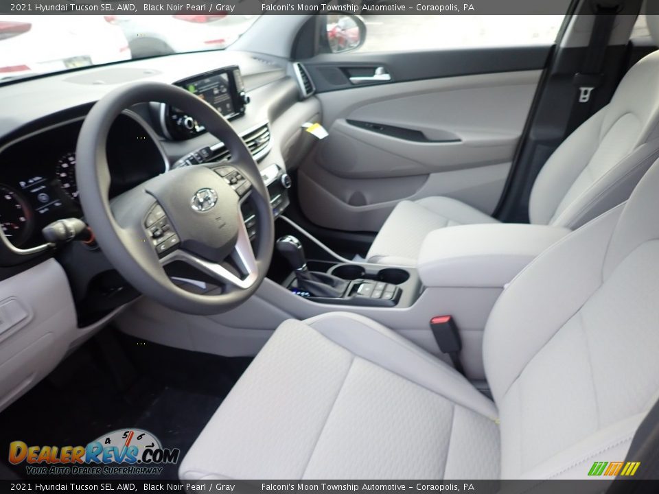 2021 Hyundai Tucson SEL AWD Black Noir Pearl / Gray Photo #10