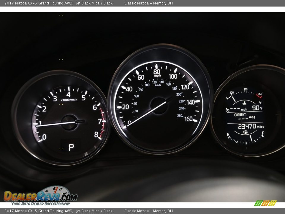 2017 Mazda CX-5 Grand Touring AWD Jet Black Mica / Black Photo #7