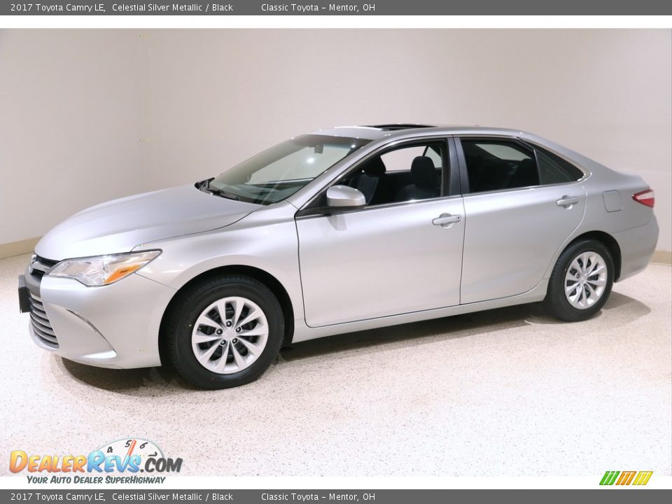 2017 Toyota Camry LE Celestial Silver Metallic / Black Photo #3