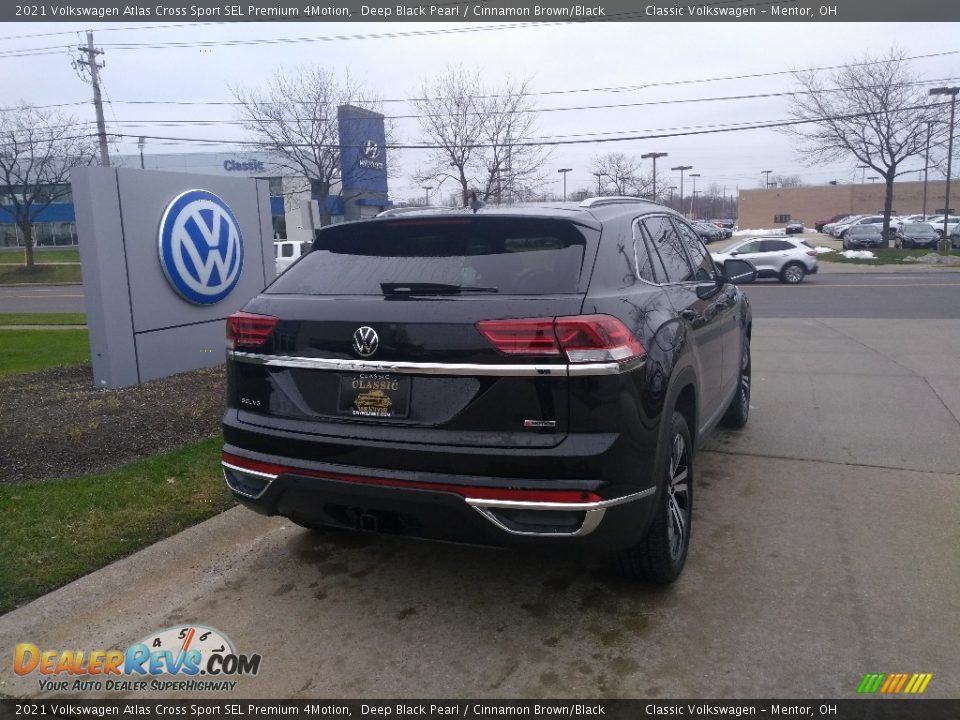 2021 Volkswagen Atlas Cross Sport SEL Premium 4Motion Deep Black Pearl / Cinnamon Brown/Black Photo #2