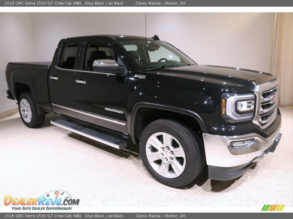 Onyx Black 2016 GMC Sierra 1500 SLT Crew Cab 4WD Photo #1