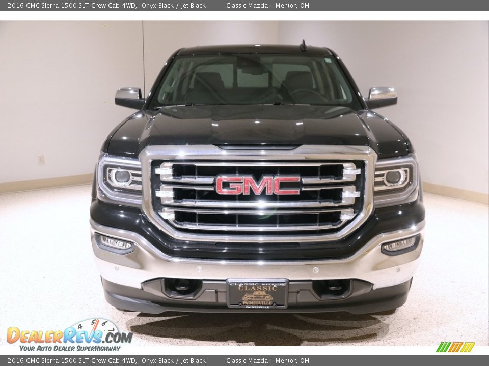 2016 GMC Sierra 1500 SLT Crew Cab 4WD Onyx Black / Jet Black Photo #2