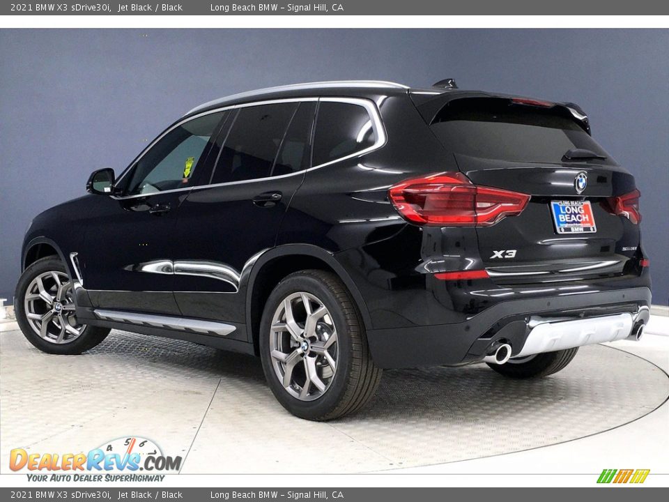2021 BMW X3 sDrive30i Jet Black / Black Photo #3