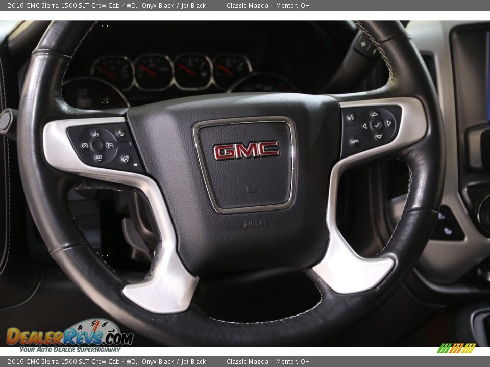 2016 GMC Sierra 1500 SLT Crew Cab 4WD Steering Wheel Photo #8