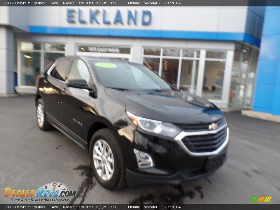 2019 Chevrolet Equinox LT AWD Mosaic Black Metallic / Jet Black Photo #3