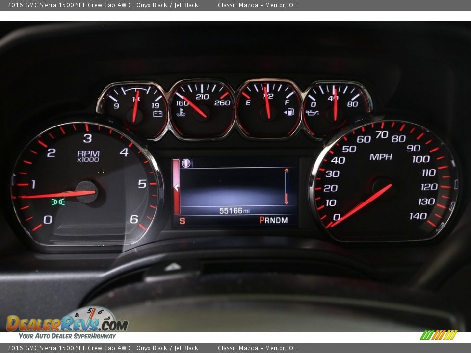 2016 GMC Sierra 1500 SLT Crew Cab 4WD Gauges Photo #9