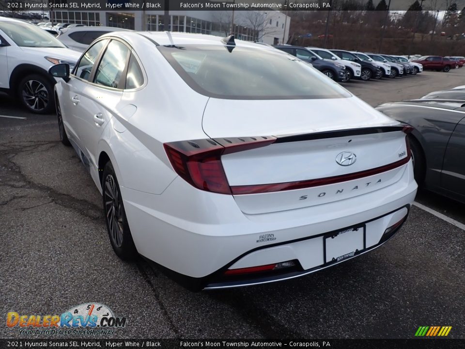 2021 Hyundai Sonata SEL Hybrid Hyper White / Black Photo #3