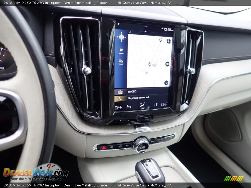 2018 Volvo XC60 T6 AWD Inscription Denim Blue Metallic / Blonde Photo #22