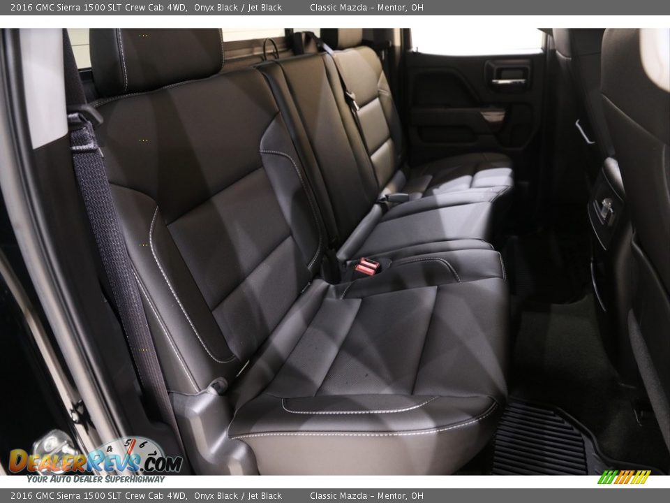 Rear Seat of 2016 GMC Sierra 1500 SLT Crew Cab 4WD Photo #19