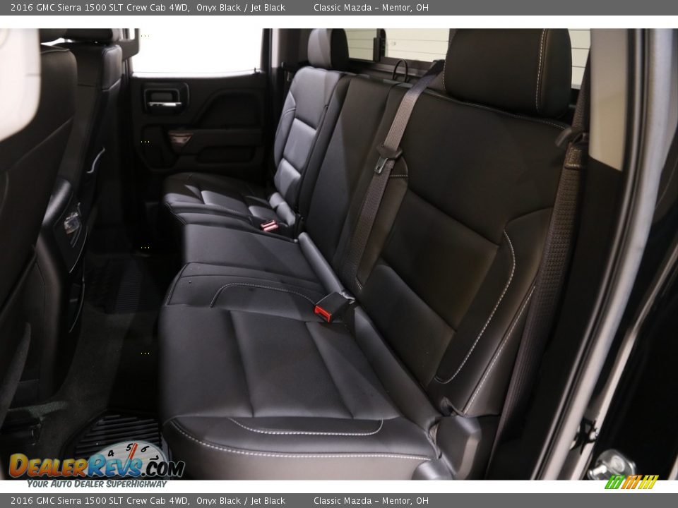 2016 GMC Sierra 1500 SLT Crew Cab 4WD Onyx Black / Jet Black Photo #20
