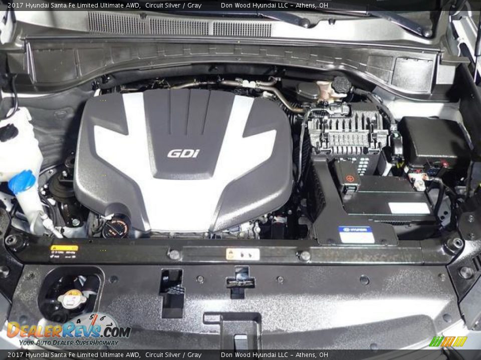 2017 Hyundai Santa Fe Limited Ultimate AWD Circuit Silver / Gray Photo #6
