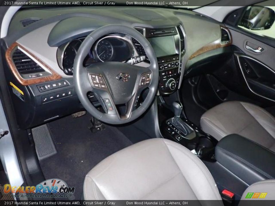 2017 Hyundai Santa Fe Limited Ultimate AWD Circuit Silver / Gray Photo #20