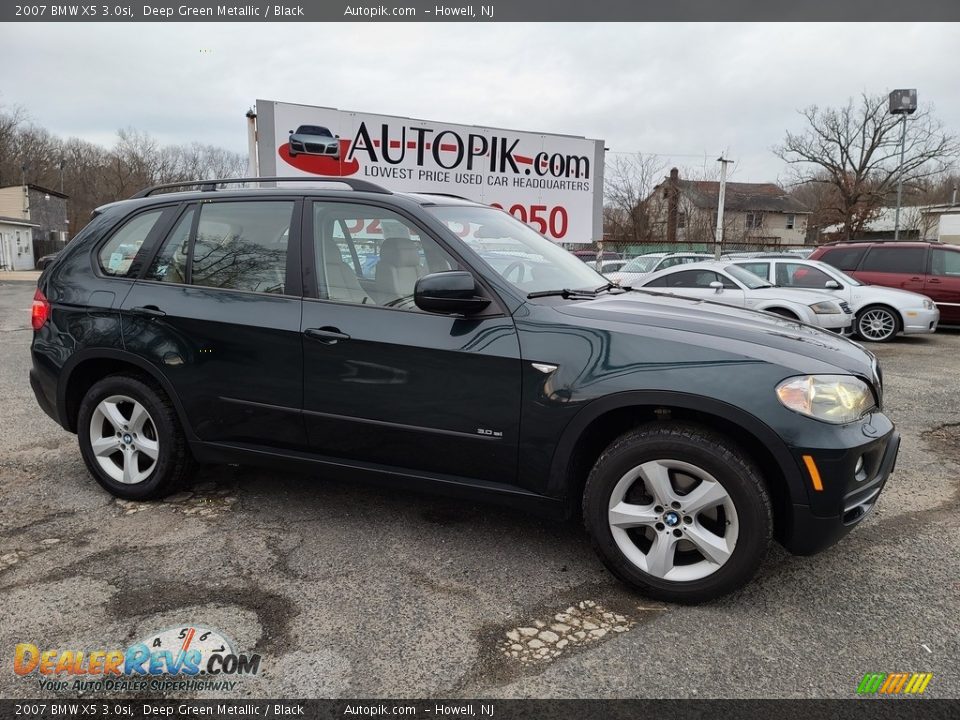 2007 BMW X5 3.0si Deep Green Metallic / Black Photo #2