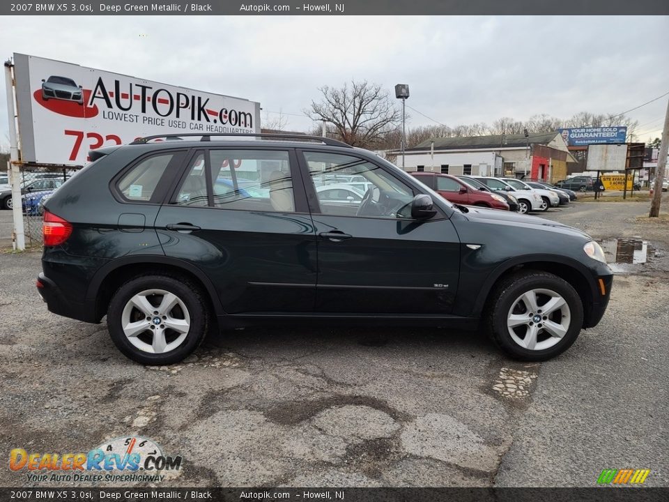 2007 BMW X5 3.0si Deep Green Metallic / Black Photo #3