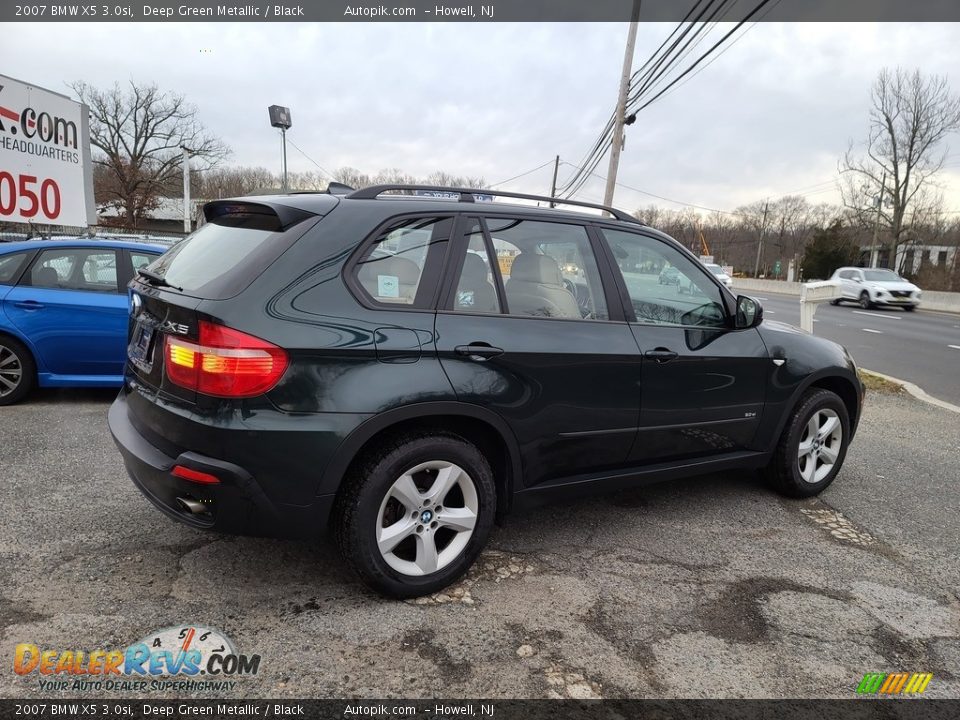 2007 BMW X5 3.0si Deep Green Metallic / Black Photo #4