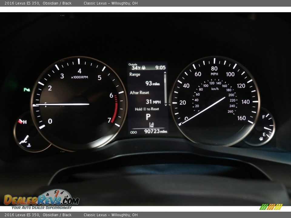 2016 Lexus ES 350 Gauges Photo #8