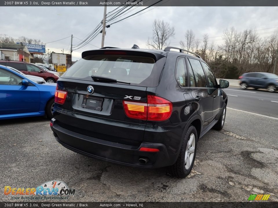 2007 BMW X5 3.0si Deep Green Metallic / Black Photo #5