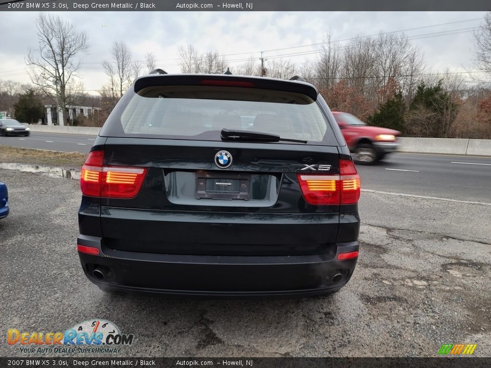 2007 BMW X5 3.0si Deep Green Metallic / Black Photo #6