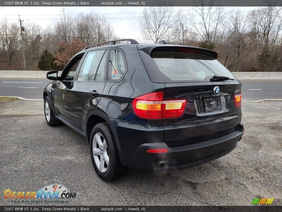 2007 BMW X5 3.0si Deep Green Metallic / Black Photo #7