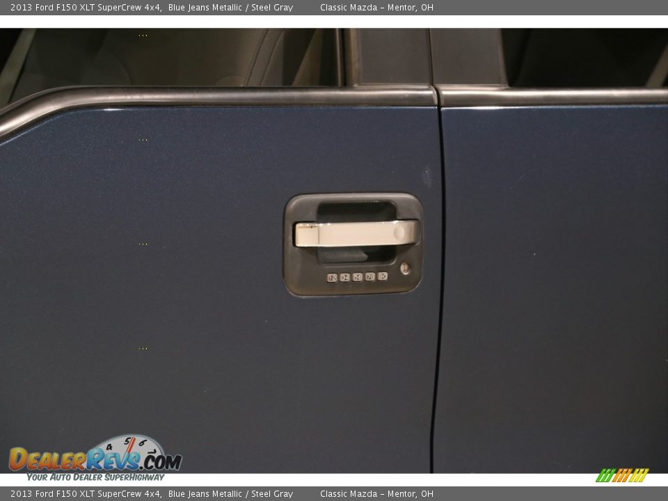 2013 Ford F150 XLT SuperCrew 4x4 Blue Jeans Metallic / Steel Gray Photo #4