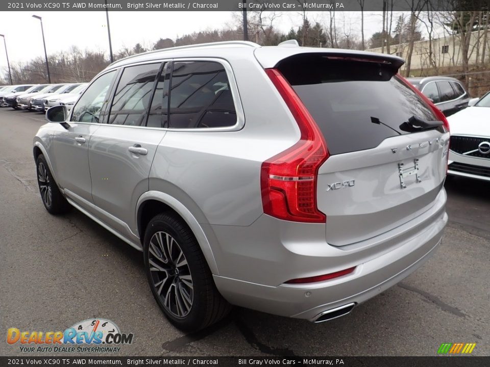 2021 Volvo XC90 T5 AWD Momentum Bright Silver Metallic / Charcoal Photo #4