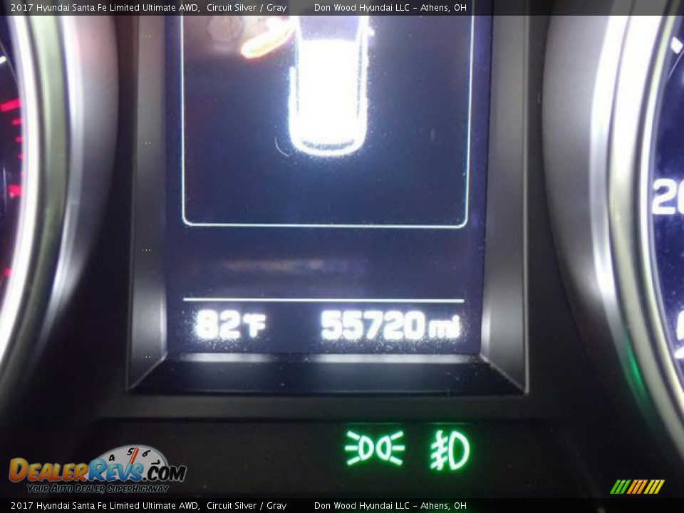 2017 Hyundai Santa Fe Limited Ultimate AWD Circuit Silver / Gray Photo #30