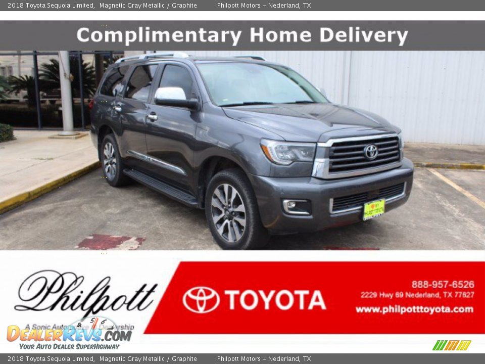 2018 Toyota Sequoia Limited Magnetic Gray Metallic / Graphite Photo #1