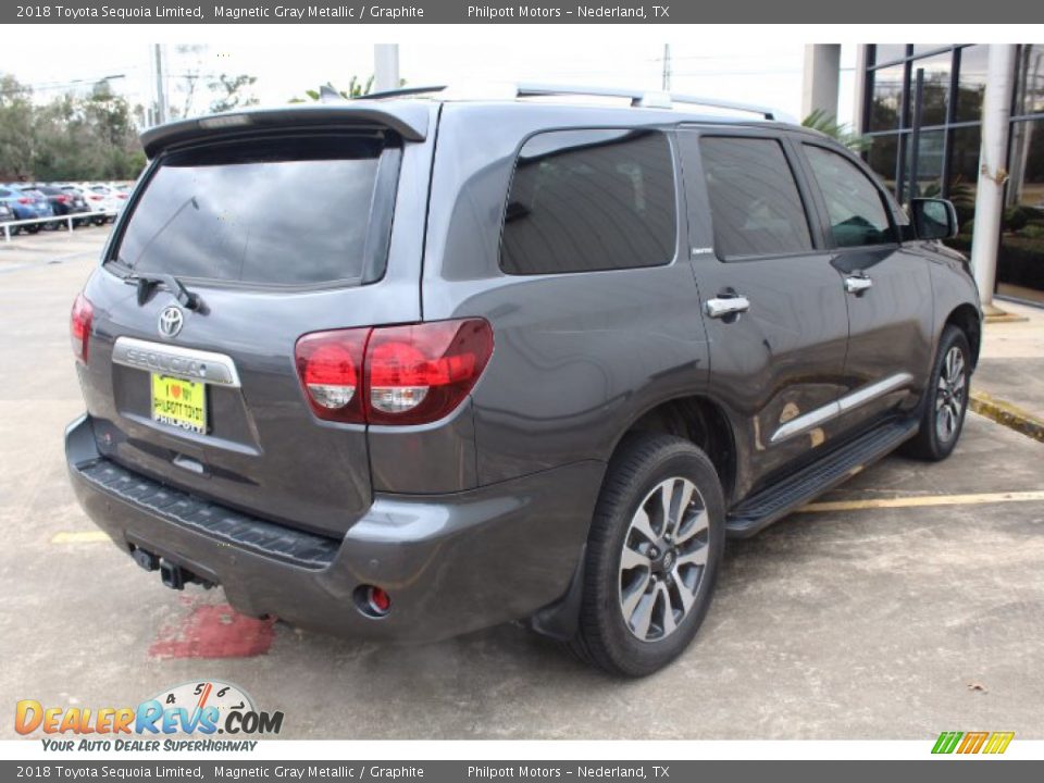 2018 Toyota Sequoia Limited Magnetic Gray Metallic / Graphite Photo #8