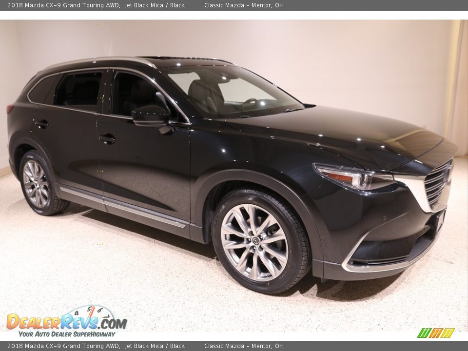 2018 Mazda CX-9 Grand Touring AWD Jet Black Mica / Black Photo #1