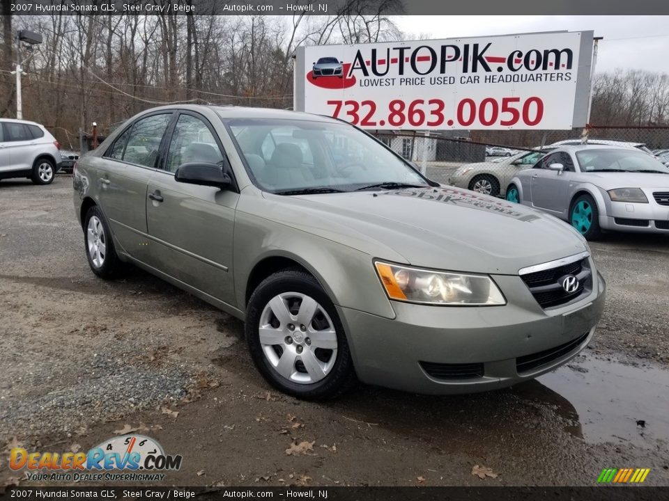 2007 Hyundai Sonata GLS Steel Gray / Beige Photo #1