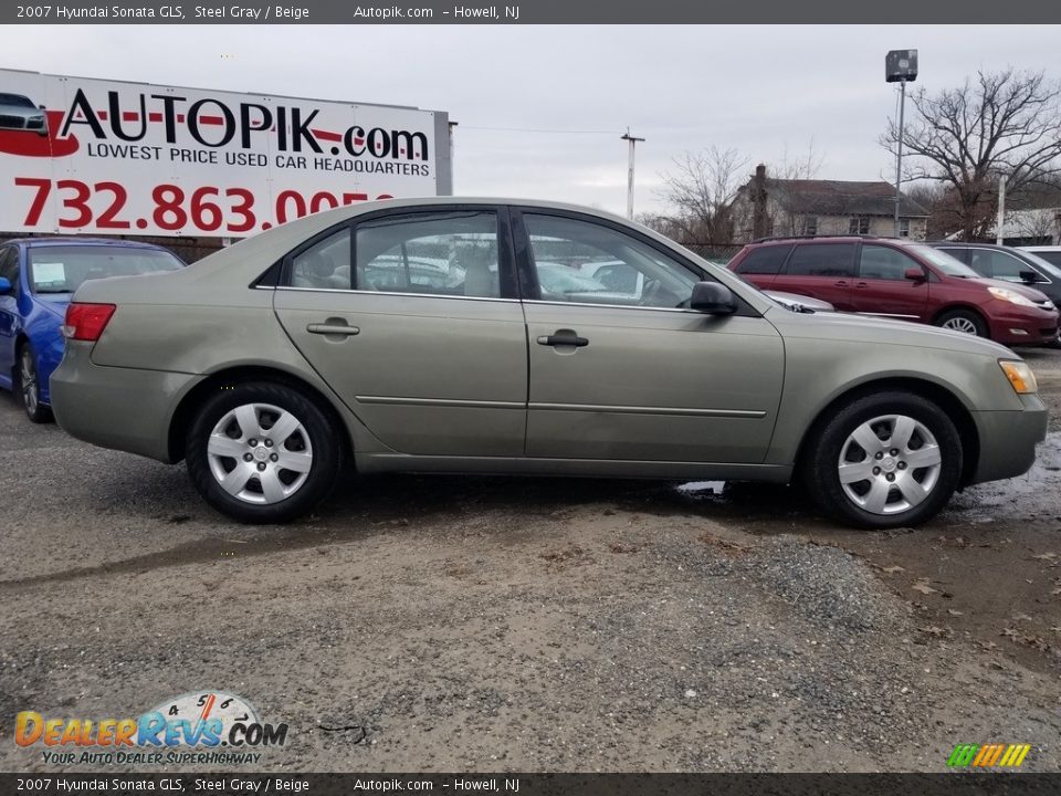 2007 Hyundai Sonata GLS Steel Gray / Beige Photo #2