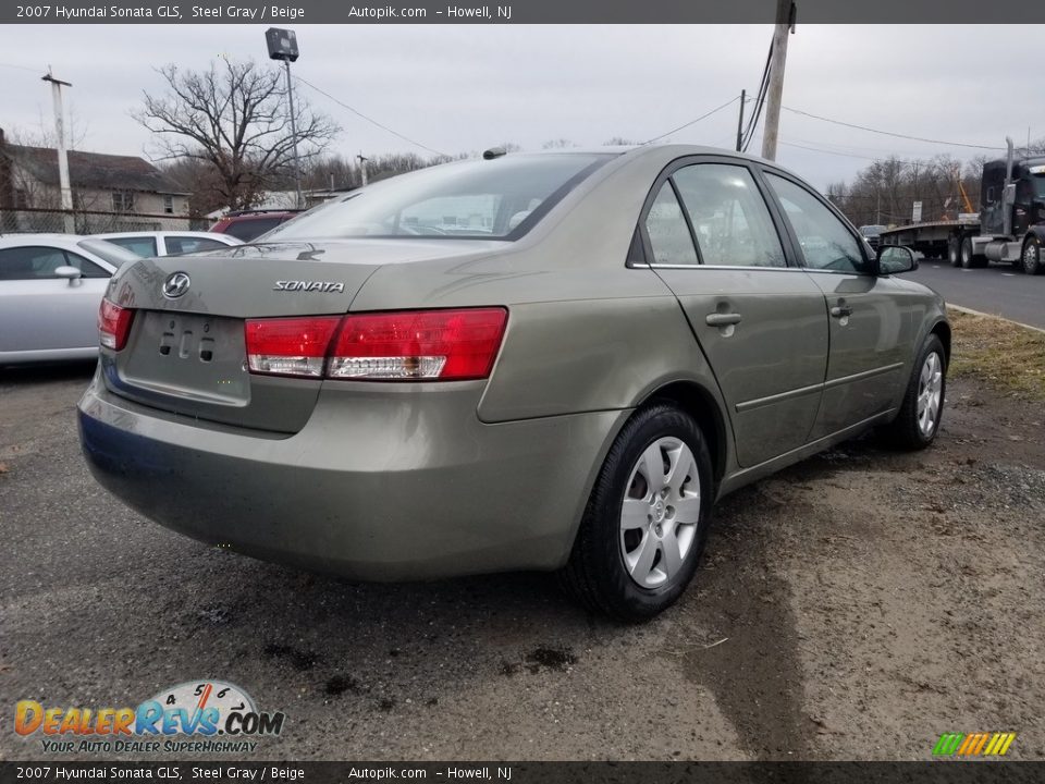 2007 Hyundai Sonata GLS Steel Gray / Beige Photo #3