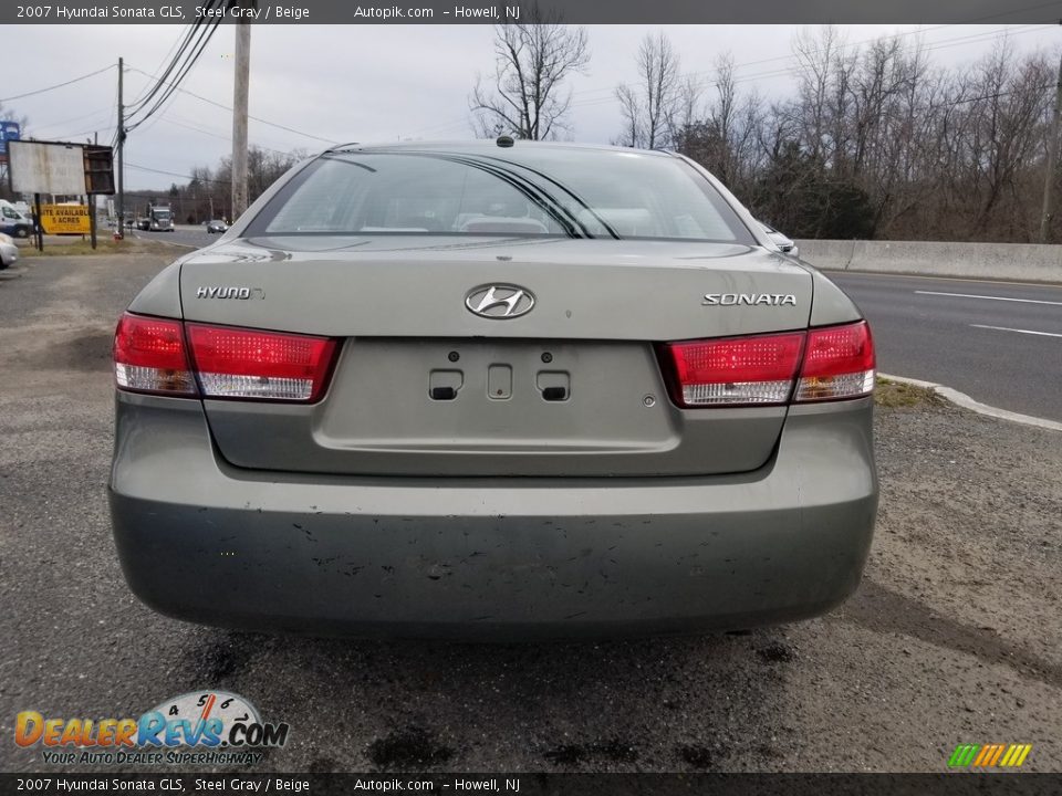 2007 Hyundai Sonata GLS Steel Gray / Beige Photo #4