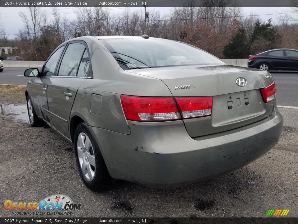 2007 Hyundai Sonata GLS Steel Gray / Beige Photo #5