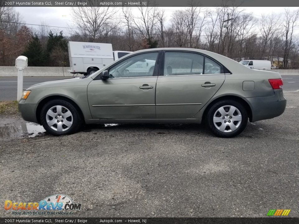 2007 Hyundai Sonata GLS Steel Gray / Beige Photo #6