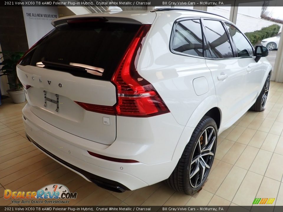 2021 Volvo XC60 T8 eAWD Polestar Plug-in Hybrid Crystal White Metallic / Charcoal Photo #2