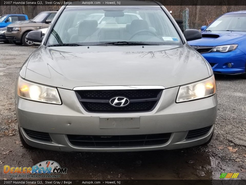 2007 Hyundai Sonata GLS Steel Gray / Beige Photo #8