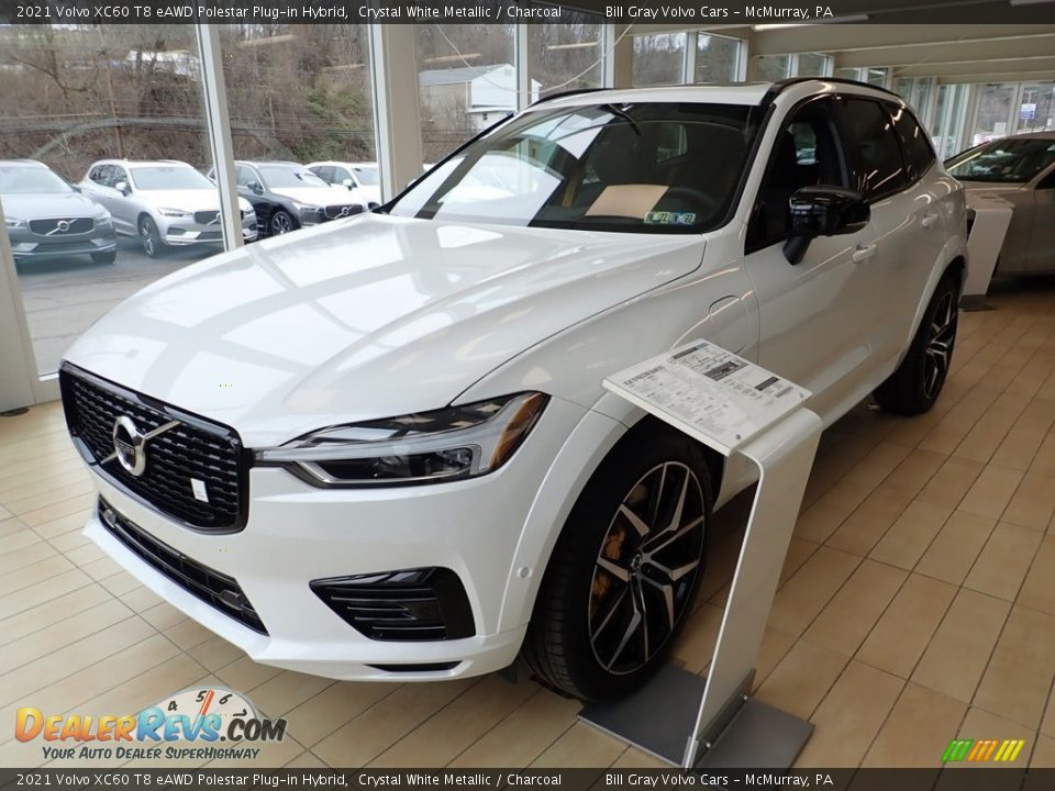 Crystal White Metallic 2021 Volvo XC60 T8 eAWD Polestar Plug-in Hybrid Photo #5