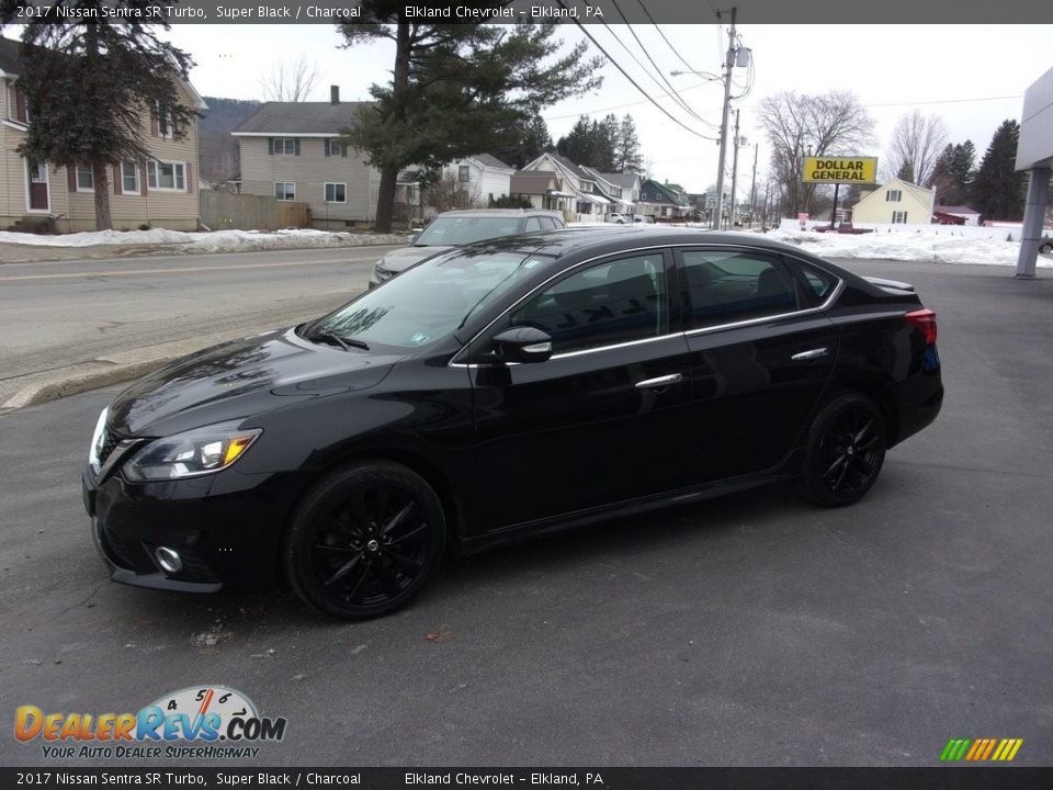 2017 Nissan Sentra SR Turbo Super Black / Charcoal Photo #1