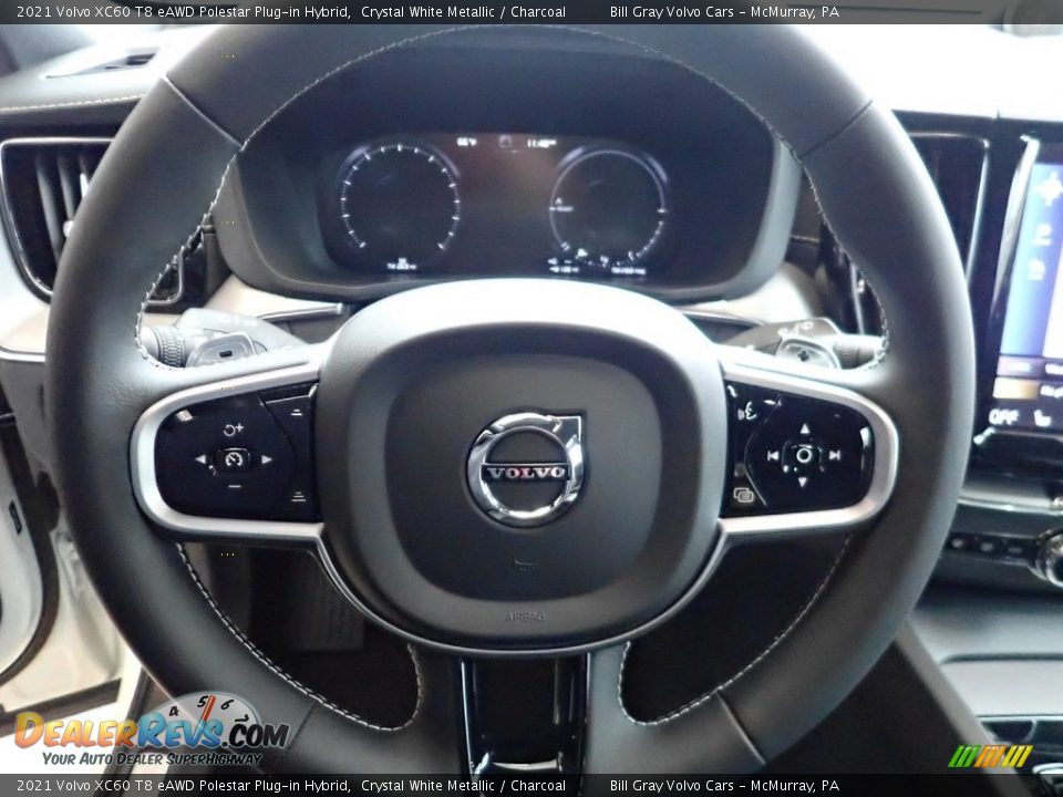 2021 Volvo XC60 T8 eAWD Polestar Plug-in Hybrid Steering Wheel Photo #9