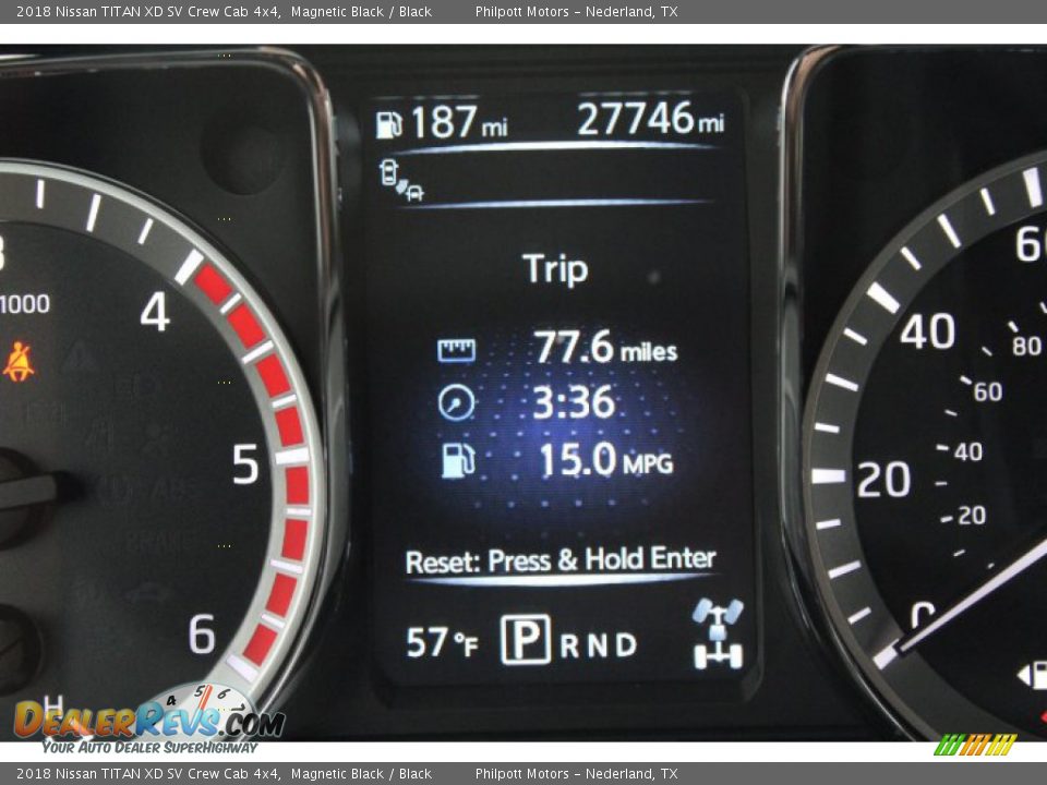 2018 Nissan TITAN XD SV Crew Cab 4x4 Magnetic Black / Black Photo #14