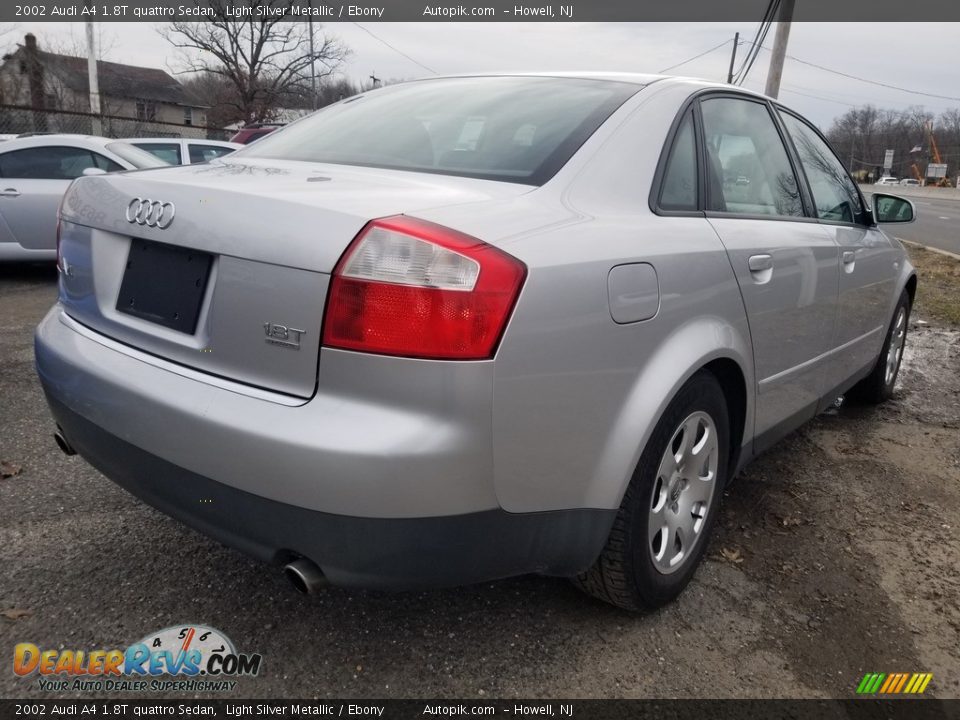 2002 Audi A4 1.8T quattro Sedan Light Silver Metallic / Ebony Photo #3