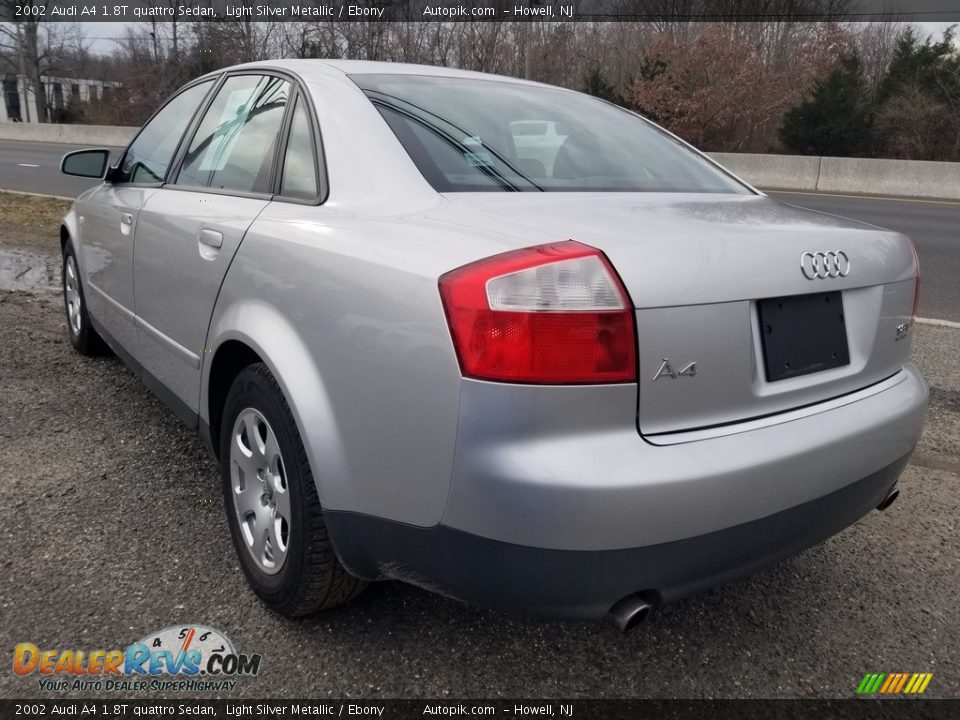 2002 Audi A4 1.8T quattro Sedan Light Silver Metallic / Ebony Photo #5